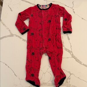 Magnetic Me Red Kids Footie Pajamas